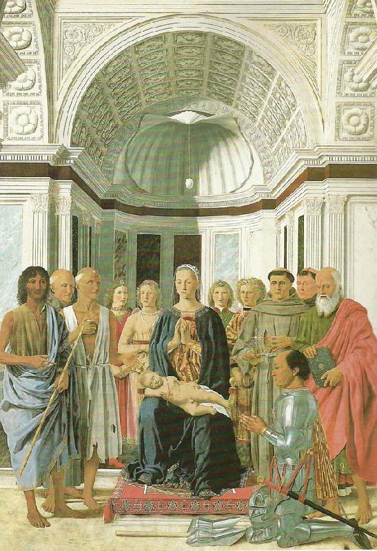 Piero della Francesca montefel tro altarpiece Norge oil painting art